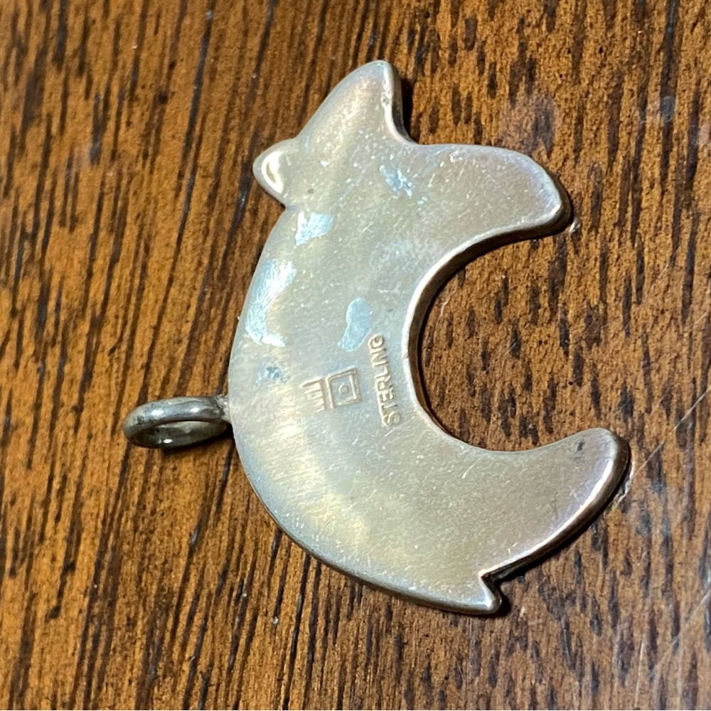 vintage Navajo Native American sterling silver pendant - Picture 4 of 5